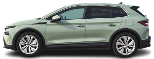 Side view photo of Škoda Elroq 50 (2024-...) on transparent background