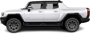 Side view photo of GMC Hummer EV Pickup 3X Standard Range (2023-…) on transparent background
