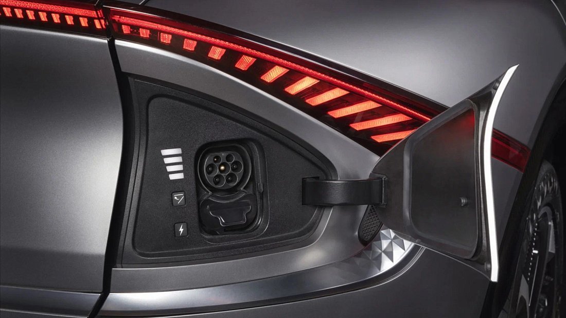 Kia EV6 Long Range RWD (2021-2024) порт для зарядки (Европа), зарядка, разъем, штекер, коннектор