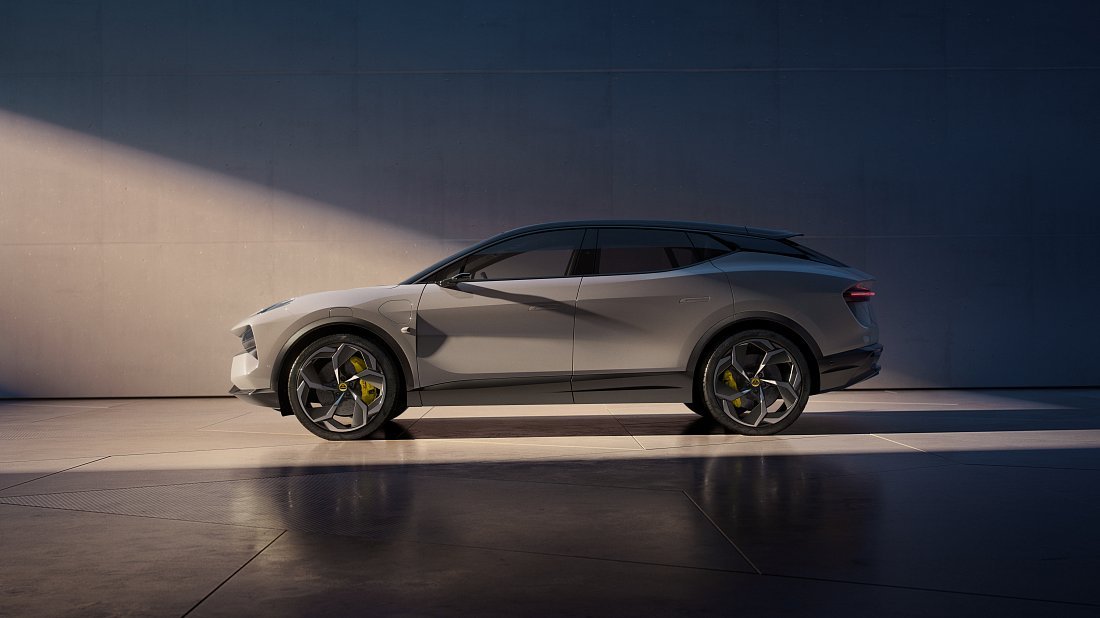 Lotus Eletre R (900 Sport/Sport Carbon) (2023-…) вид сбоку, силуэт, двери, колеса, экстерьер
