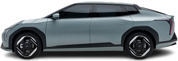 Side view photo of Kia EV4 Sedan Standard Range (2025-…) on transparent background
