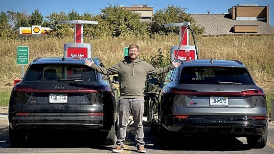 Video: Highway Range Test Battle! Old vs New Audi E-Tron - Here's How Much Farther The Q8 Goes On A Charge