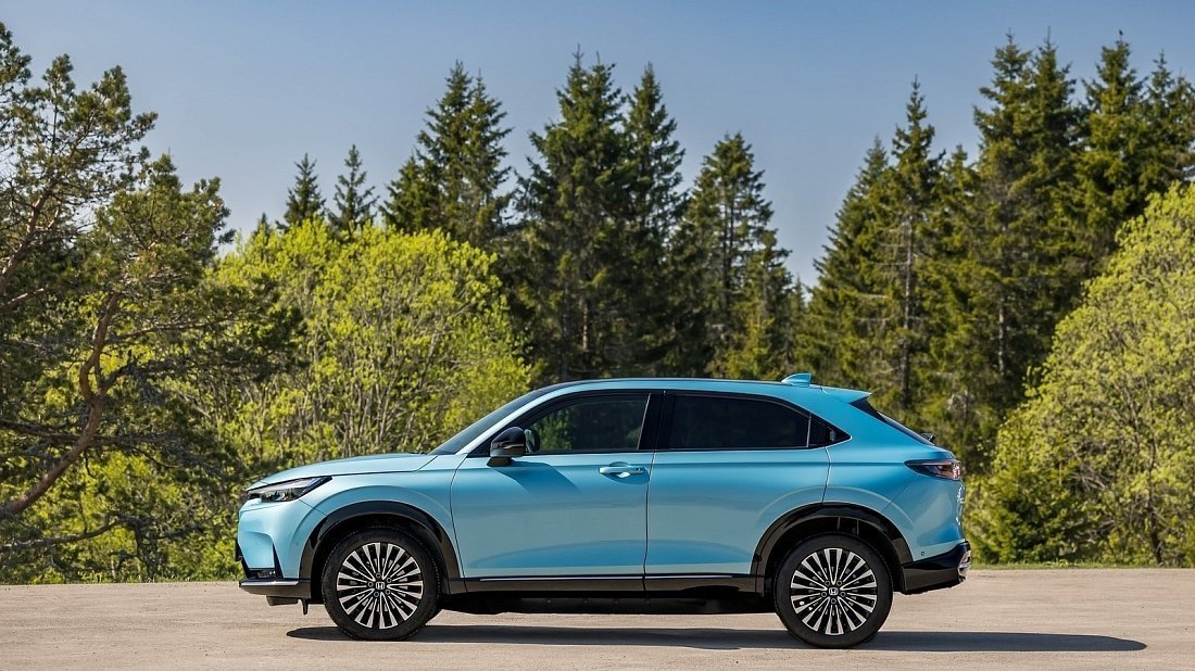 Honda eNy1 (2023-…) вид сбоку, силуэт, двери, колеса, экстерьер