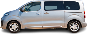 Side view photo of Citroën e-SpaceTourer XS 50 kWh (2020-2021) on transparent background