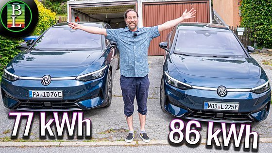 Video: VW Id.7 Consumption Comparison - Pro (77kWh) vs ProS (86kWh)