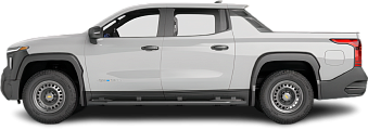 Side view photo of Chevrolet Silverado EV Work Truck Extended Range (2024-…) on transparent background