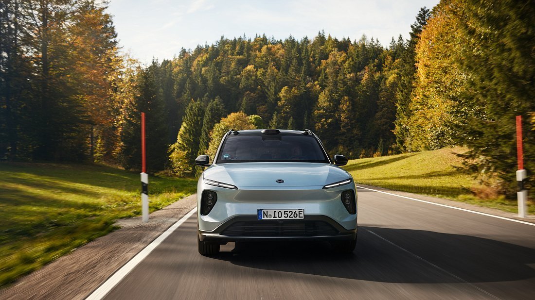 NIO EL6 Standard Range (2023-…) передняя часть, решетка радиатора, фары, бампер, экстерьер