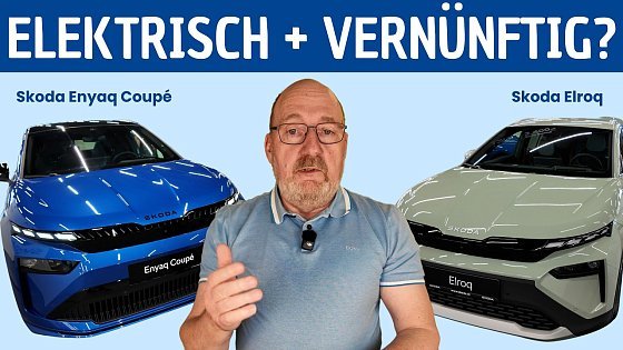 Video: Skoda Enyaq Coupe iV & Skoda Elroq iV auf der Auto Messe: Smarte Elektro-Zwillinge im Detail-Check!