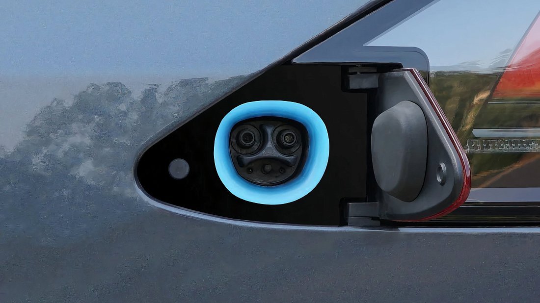 Tesla Model X Performance (2019-2020) порт для зарядки (США), зарядка, разъем, штекер, коннектор
