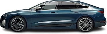 Side view photo of Audi S6 Sportback e-tron (2024-…) on transparent background