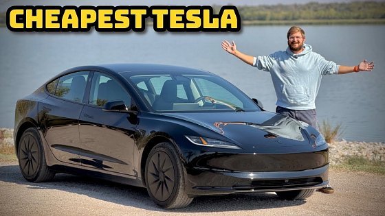 Video: New Tesla Model 3 Standard Is The Cheapest Tesla You Can Buy! Full Tour - Tech, Interior, & Exterior