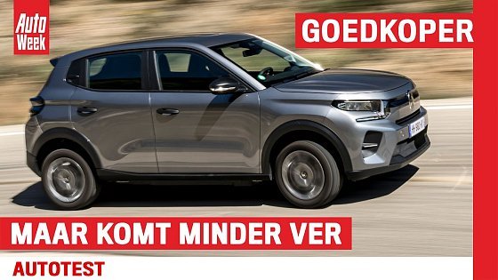 Video: De Citroën ë-C3 Urban Range is € 3.960 minder duur, maar daar moet je wel wat voor laten