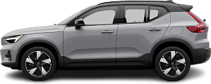 Side view photo of Volvo XC40 Recharge (EX40) Pure Electric (2022) on transparent background