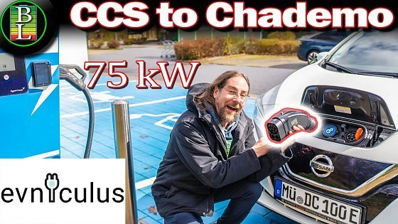 Video: Charging Nissan Leaf at CCS Hypercharger - Evniculus CCS to Chademo Adapter