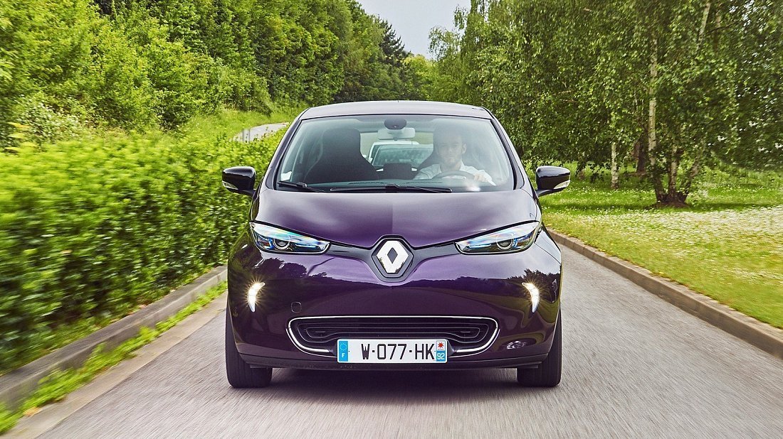 Renault Zoe Z.E. 40 R75/R90 Entry (2016-2018) передняя часть, решетка радиатора, фары, бампер, экстерьер