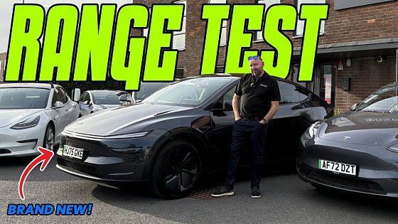 Video: Brand New Tesla Model Y "Juniper" LONG RANGE RWD real world range test! over 350 miles?